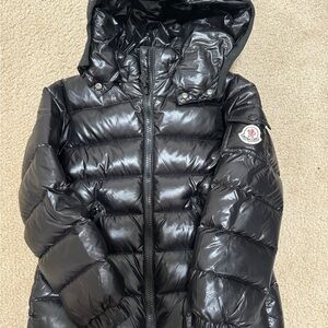 Moncler Shiny Black Quilted Jacket